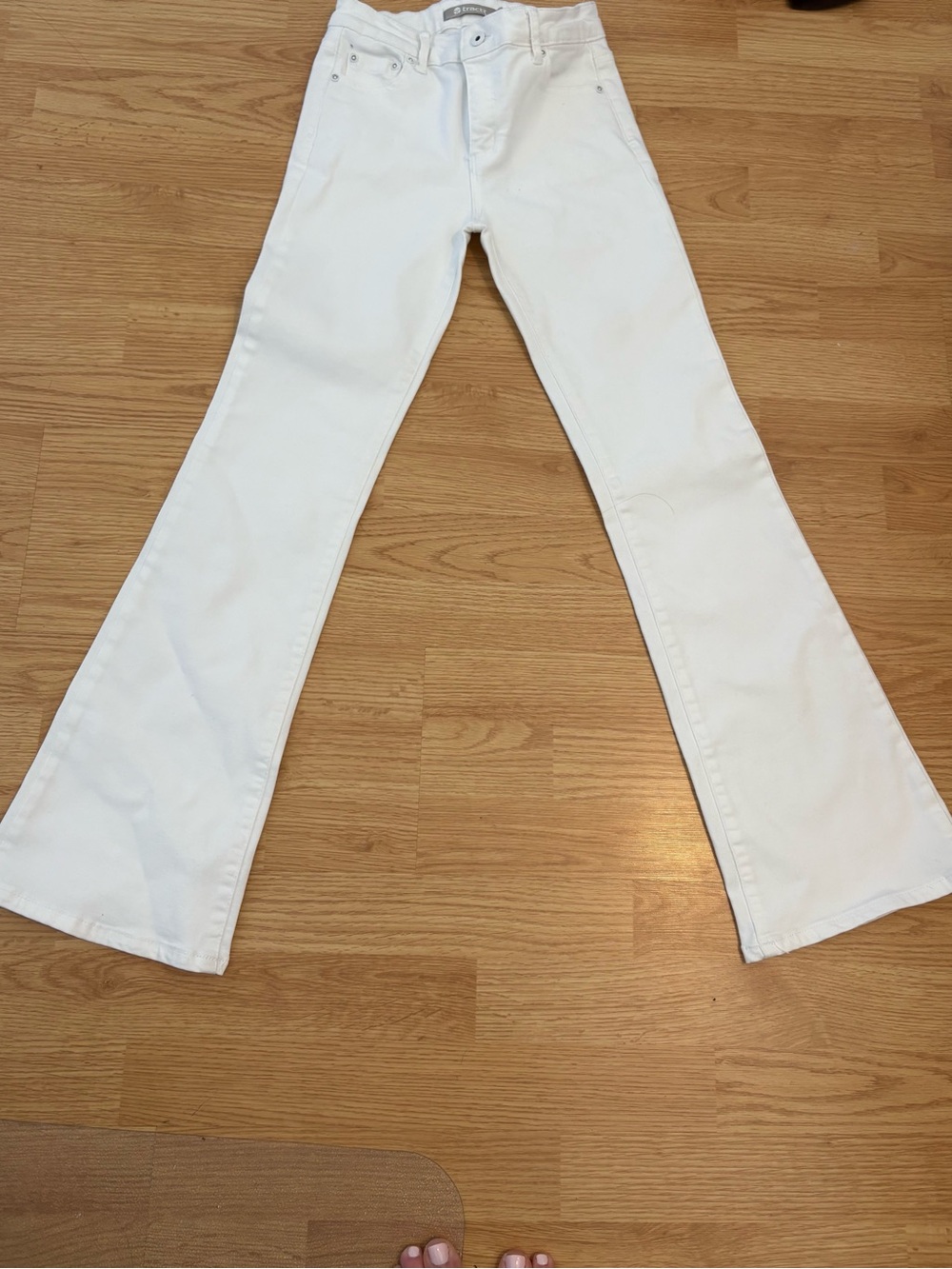 Tractr White Flared Kids Jeans